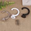 2Pcs Durable Ball End Polished Curtain Tieback Hook Expansion Plug Finish Modern Shaped Metal Wall Mounted