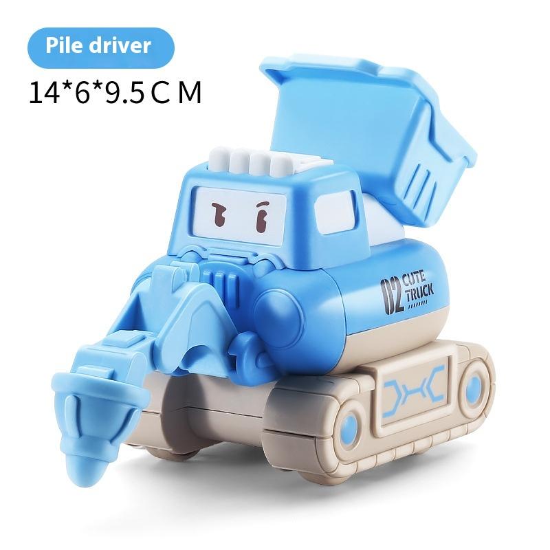 Leker for barn Skyvebil Ambulanse Politibil Tegneserie Knusesikker Skyveleke