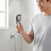 Handheld Shower Head Clog-Resistant Nozzles Handheld Shower Handset Rust Resistant Silver Finish