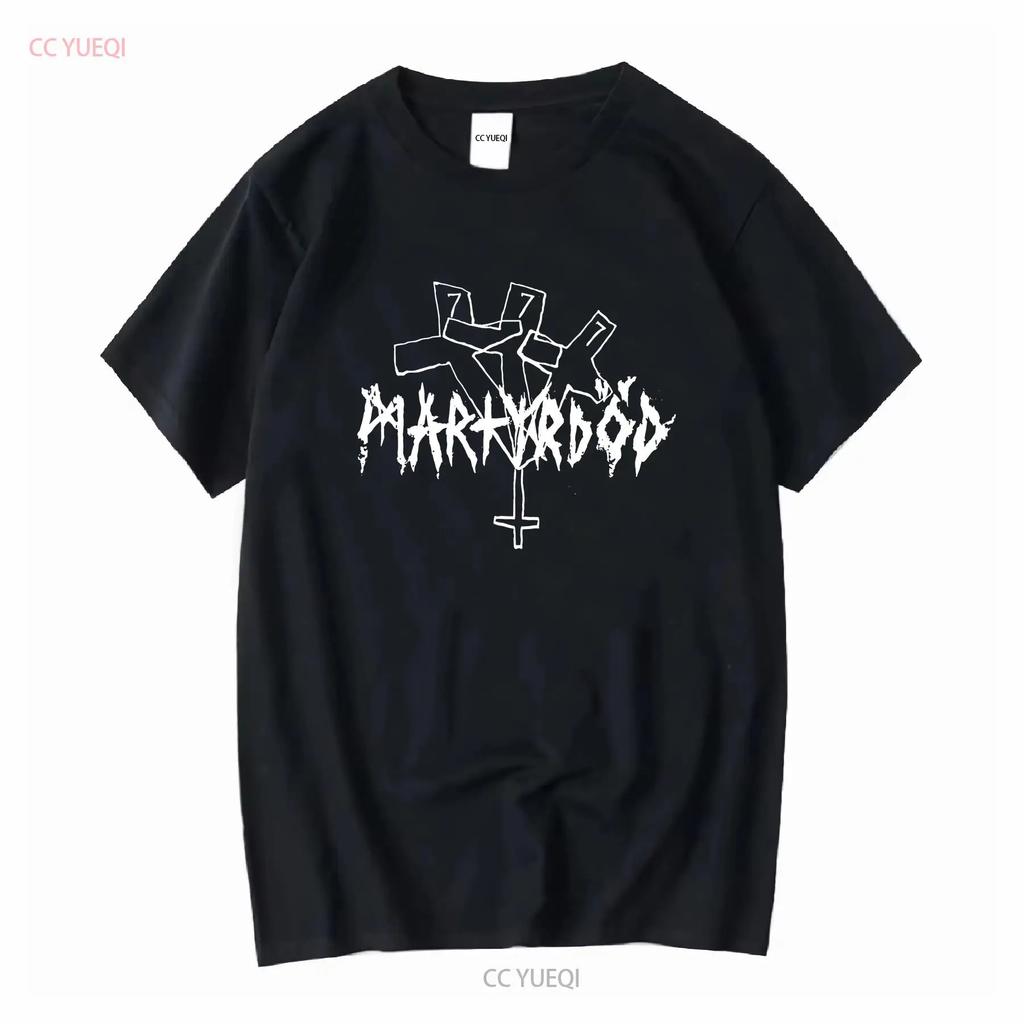 MARTYRDOD Kors T Shirt Vintage Washed Soft Slightly Designer Clothes Versatile Streetwear Top For Everyday Wear Casual Unisex