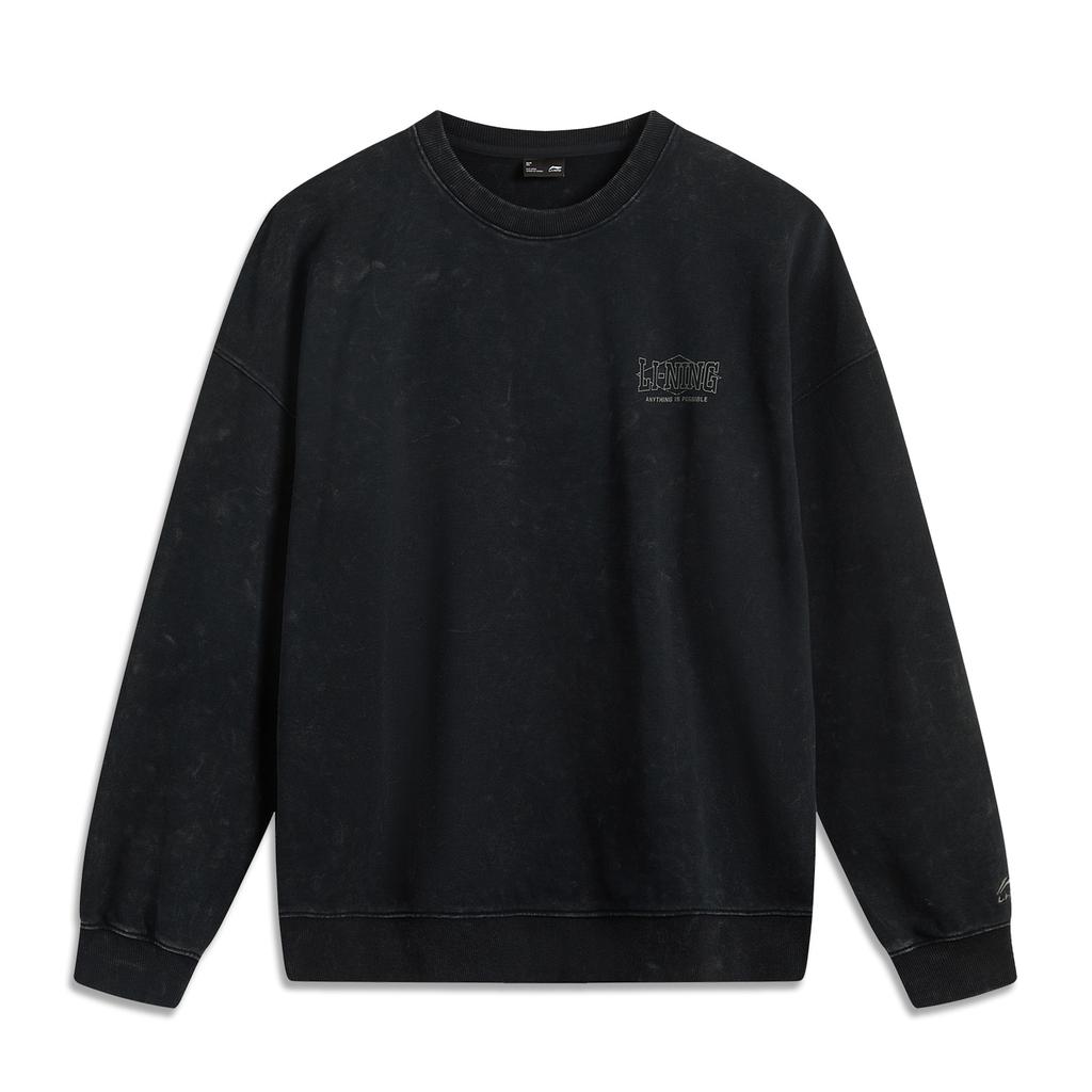 Li Ning Sports Life Collection Sweatshirt Unisex Black AWDV357-3