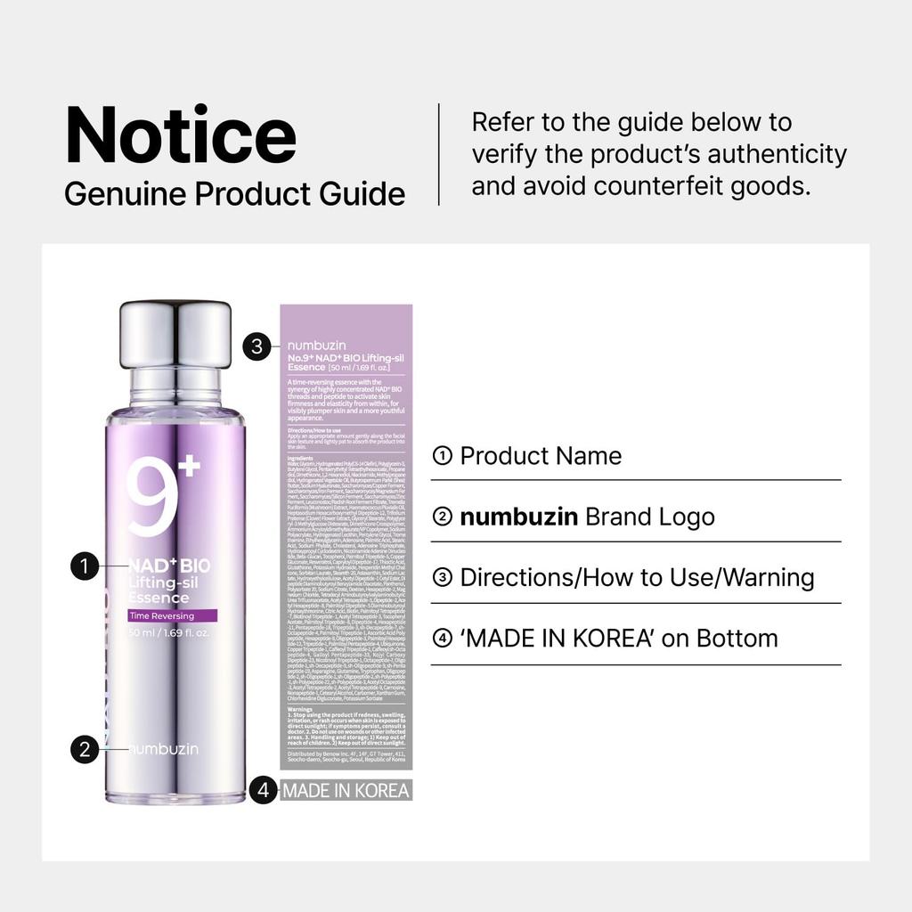 NUMBUZIN Nie. 9 NAD Bio Lifting-sil Essence 50ml