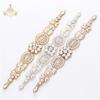 New Rhinestone Trim Accessories Sew On Hot-fix Bodice Applique White Wedding Dress Crystal Belt for Bridal Dress