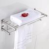 Stainless Steel Wall-Mount Towel & Storage Rack