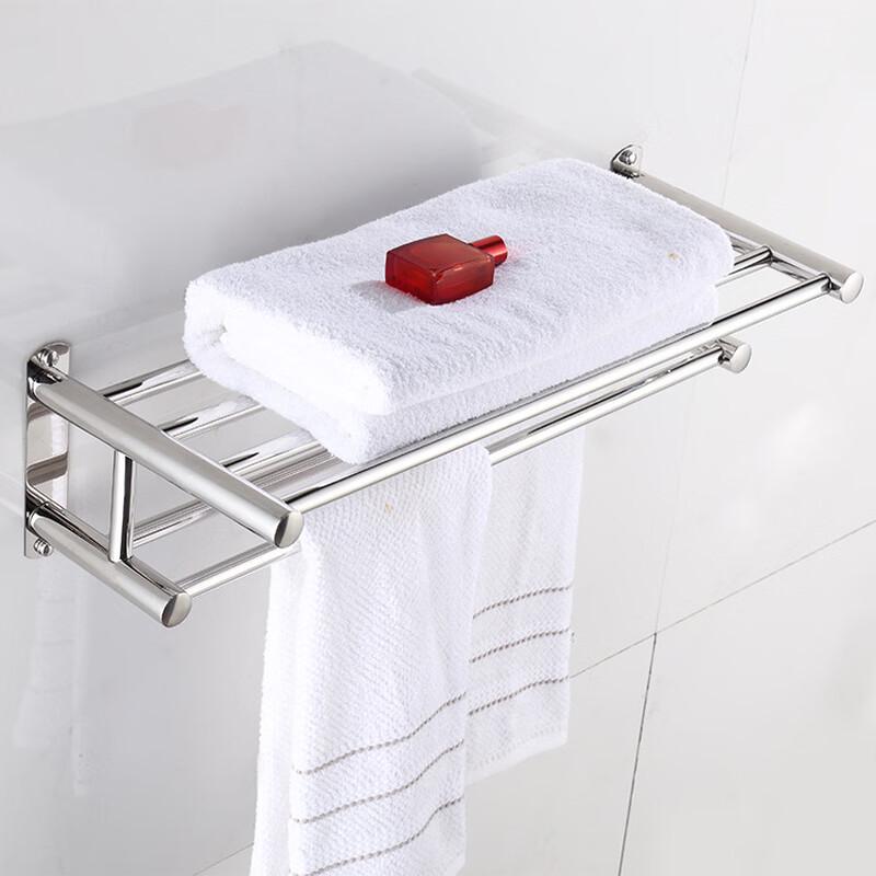 Stainless Steel Wall-Mount Towel & Storage Rack
