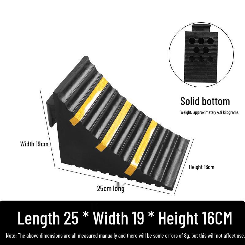 Large Portable Anti-Roll Wheel Chock for Trucks and Cars