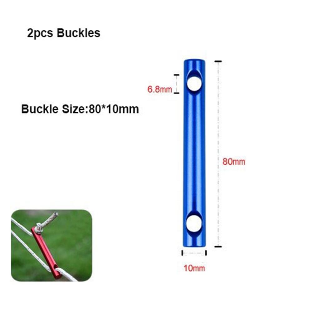 

4M Length Reflective Camping Guy Lines with Adjuster Tensioner Adjustment Buckles Tarp Canopy 2pcs Blue