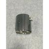 90mm Long Silver Carbon Fiber Exhaust Tip for BMW M2 M3 M4 M5 M6, F87 F80 F82 F83 F90, G80 G82 G83