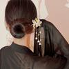 Chinese Hair Pin Hair Making Accessories Gold Fringed Hair Stick Luxurious Pearl Headdress for Women Girls Long Curly Hair