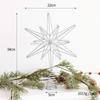 Luminous Wrought Iron Seven-Pointed Star LED Christmas Tree Topper