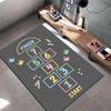 Tappeto Gioco Colorato con Disegno Campana - Tappeto Antiscivolo Adatto per Divani del Soggiorno e della Camera da Letto.