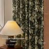 Wind Retro Floral Chenille Jacquard Blackout Curtains for Warmth