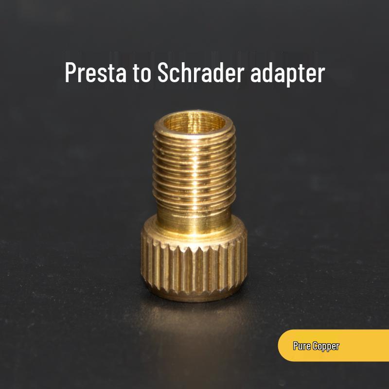 

Presta to Schrader Valve Adapter - Bike Pump Converter for Road & Fixie Bikes