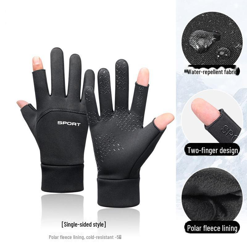 Herren Warme Winddichte und Wasserdichte Touchscreen-Handschuhe für Herbst/Winter Sportarten, Skifahren, Radfahren und Bergsteigen.