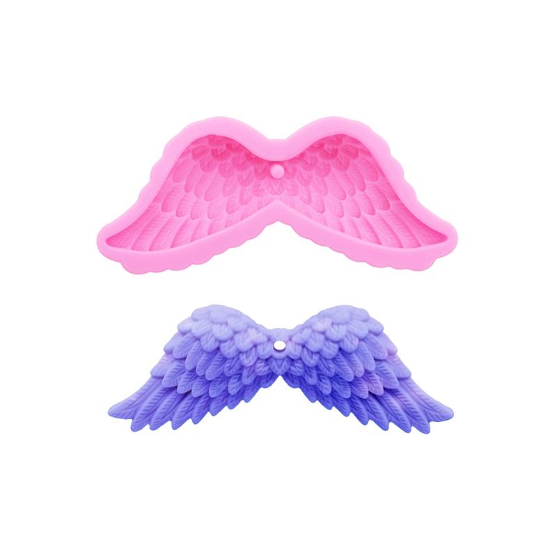 Rocking Trojan Horse Angel Wings Plaster Aromatherapy Car Decoration Pendant Silicone Mold Jewelry Keychain Bag Charms Drip Mold