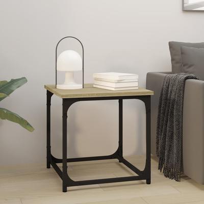 Vidaxl Side Table, Sonoma Oak, 40X40X40 Cm, Wood-Based Material