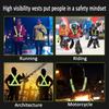 Highlight  Straps Adjustable Safety Vest Elastic Band For Adults And Children  Running Riding Clothing 12 Colors