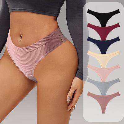 Sexy Knickers Threaded Underwear Women' S Sports Scarless Lingerie Low Waist Briefs Triangle Panties
