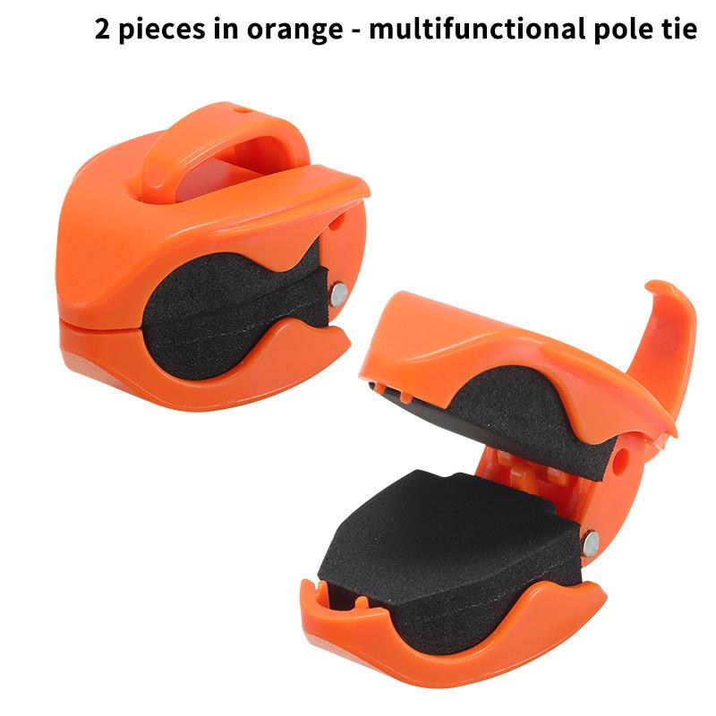 Neu 2-8 Stück Tragbarer Angelrutenhalter Angelruten-Fixierer Wandmontierte Angelruten-Gurte Klemme Multifunktionale Rutenhalter-Werkzeuge