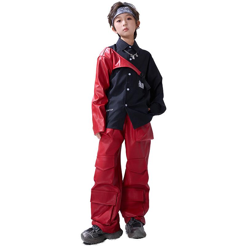 Neujahrstag Street Dance Kinder Trendige Kleidung HipHop Performance Kleidung Jungen HipHop Cool Gutaussehend Mädchen Jazz Dance Kleidung Modisch