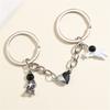 2 Pieces Astronaut Spaceman Keyring Friendship Birthday Gift for Best Friends