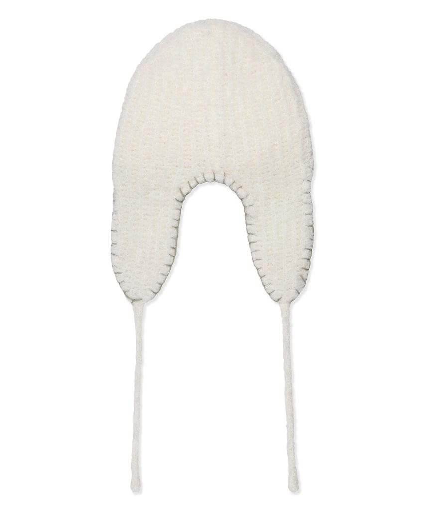 MAHAGRID Stitch Earflap Ivory(Mg2Fwmab34A)