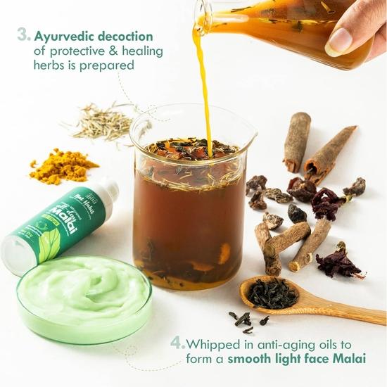 Nat Habit All Day Face Cream, Fresh Whipped Pomegranate Face Malai, Tulsi PhytoActive - For Hot & Dry Weather (13 To 19yrs, 30g)