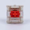 GATERON Jupiter Red Keyboard Linear 45gf RGB LED Factory Lubricated Key Switches for MX Mechanical Keyboards Switches, 5-Pin (Red, 110pcs)