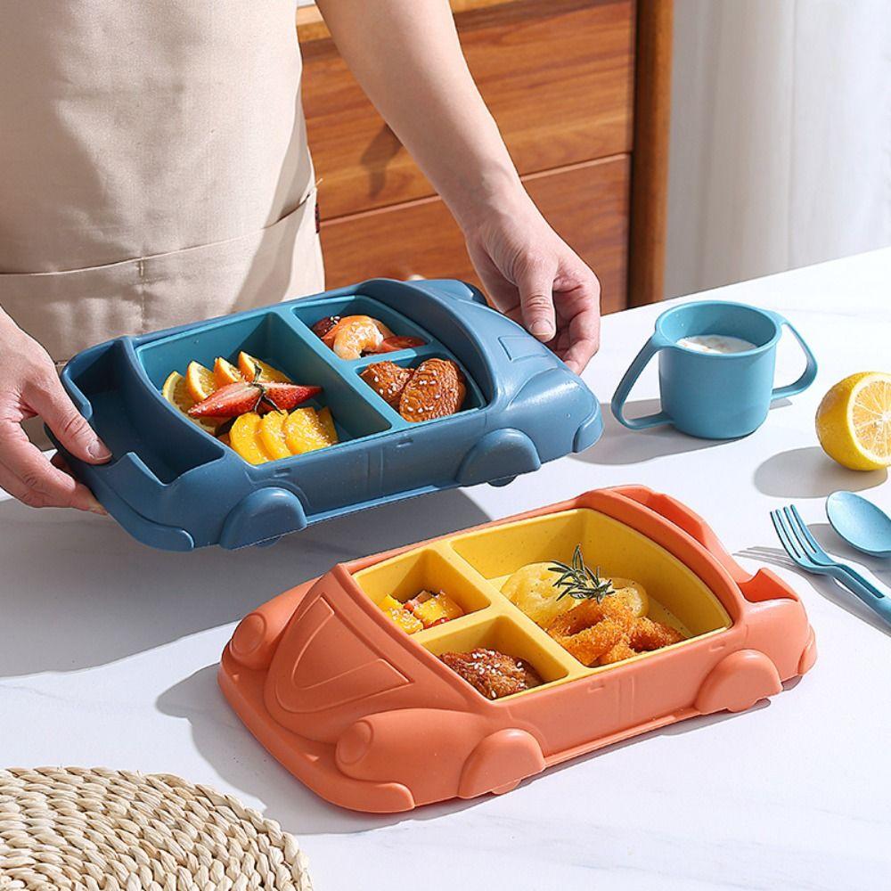 Cartoon Children's Tableware Set Detachable Kid's Lunch Plate Feeding Food Tray  Kindergarten