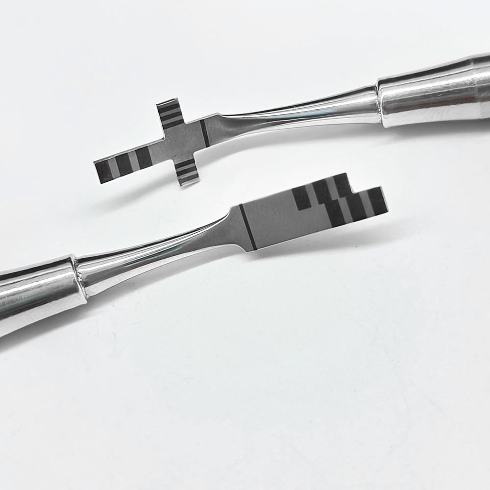 1 piece Orthodontic Aesthetic Teeth Crown Proportion Gauge Dentist Implant Stainless Steel Measuring Ruler Caliper