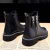 Boots Women's Shoes Autumn British Style All-match Thick-soled Short Boots Zipper Women's Boots