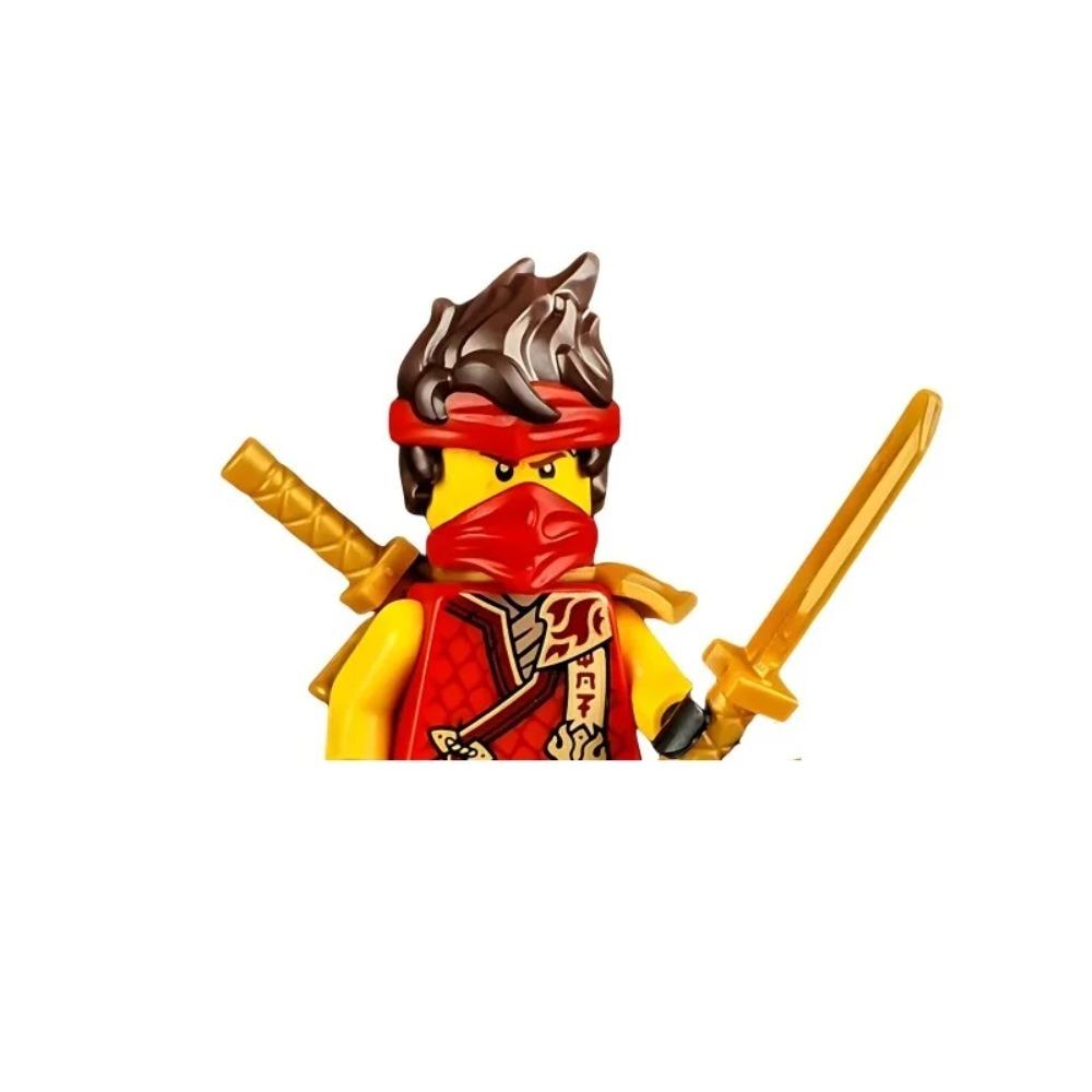 8cm Ninja Set Building Blocks Woodfire Dragons Forbidden Five Mini Action Figure Toys