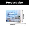 Laundry Detergent Sheets Powerful Stain Remover Safe Friendly Water Soluble Travel Friendly For Various Washing Machine