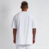 Cotton Short, Wide, Short Sleeved High-quality Off Shoulder Loose Round Neck T-shirt for Men