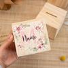 Personalized Money Box Flower Letter with Name Kids Money Boxes Coin Collection Case Child Birthday Baptism Shower Gift
