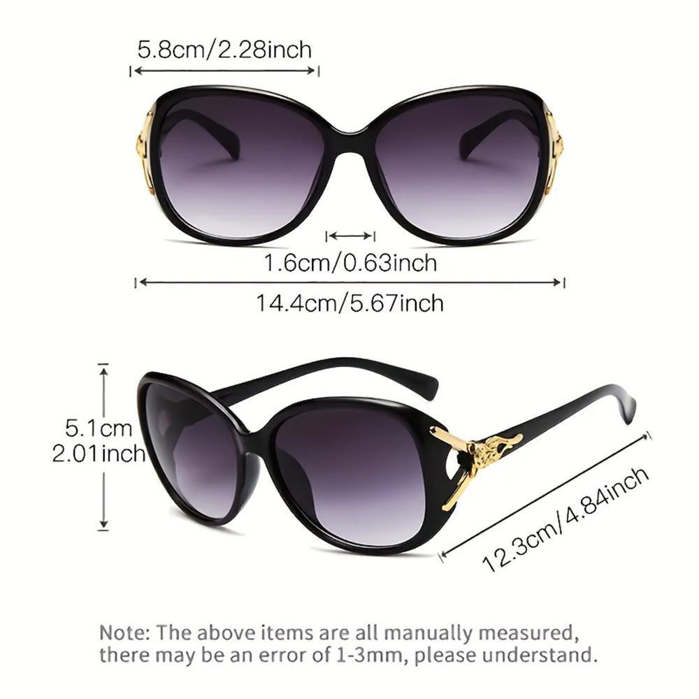 2PCS Fashion Oversized Sunglasses PC Female Big Frame Gradient Sun Glasses mujer