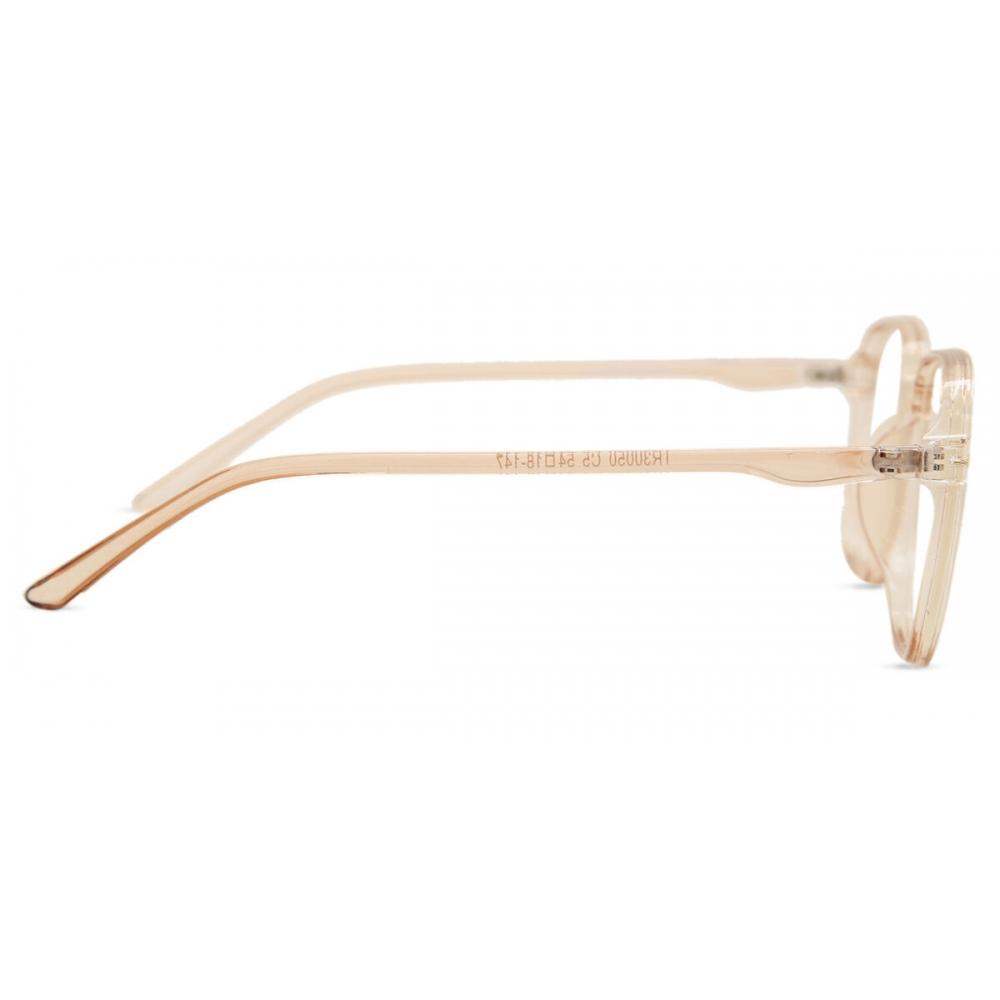 Full Rim Square Transparent Light Brown Smartbuy Collection Ghin G30050 C5 Fashion Unisex Eyeglasses