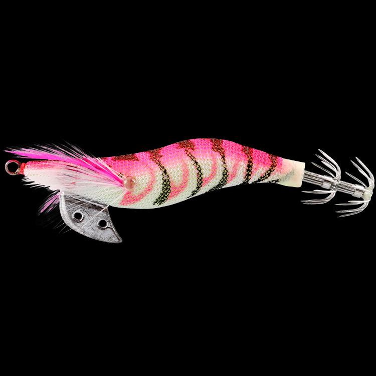 Plastic Hard Bait Shrimp Set Lure Fishing Supplies Fishing Gear Bait 2.0 Squid Hook Luminous Shrimp Fishing Gear Bait