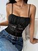 2025 Summer Slim Solid Color Lace Camisole for Women