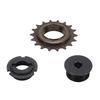 18T Bike Freewheel With Right Adapter Connector Set Threaded Type Bicycle Freewheel Replacement Parts