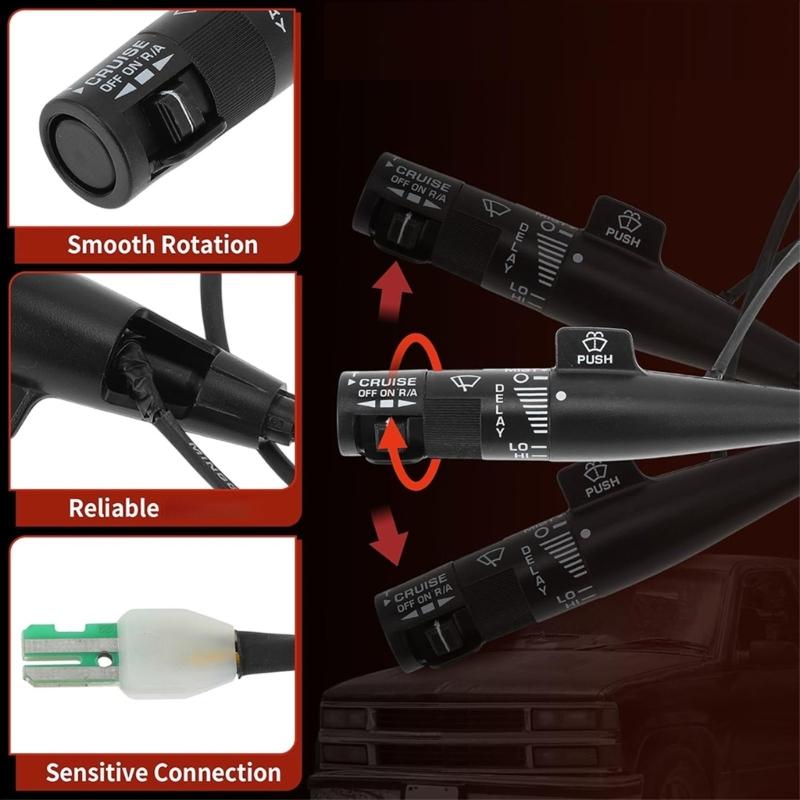 Ergonomic Steering Wheel Switches 19353957 Replacement Combining Turn Signal & Cruise Control Functions Suitable for Car