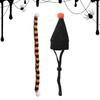 Halloween Hamster Hats Set Halloween Small Pet Caps Scarf Set For Animals Adjustable Headwear Pet Outfit For Holiday Festival