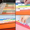 Hanging File Folder Tabs 60PCS Plastic Hanging Folder Labels and erts Clear Tabs for File Folders Quick Identification