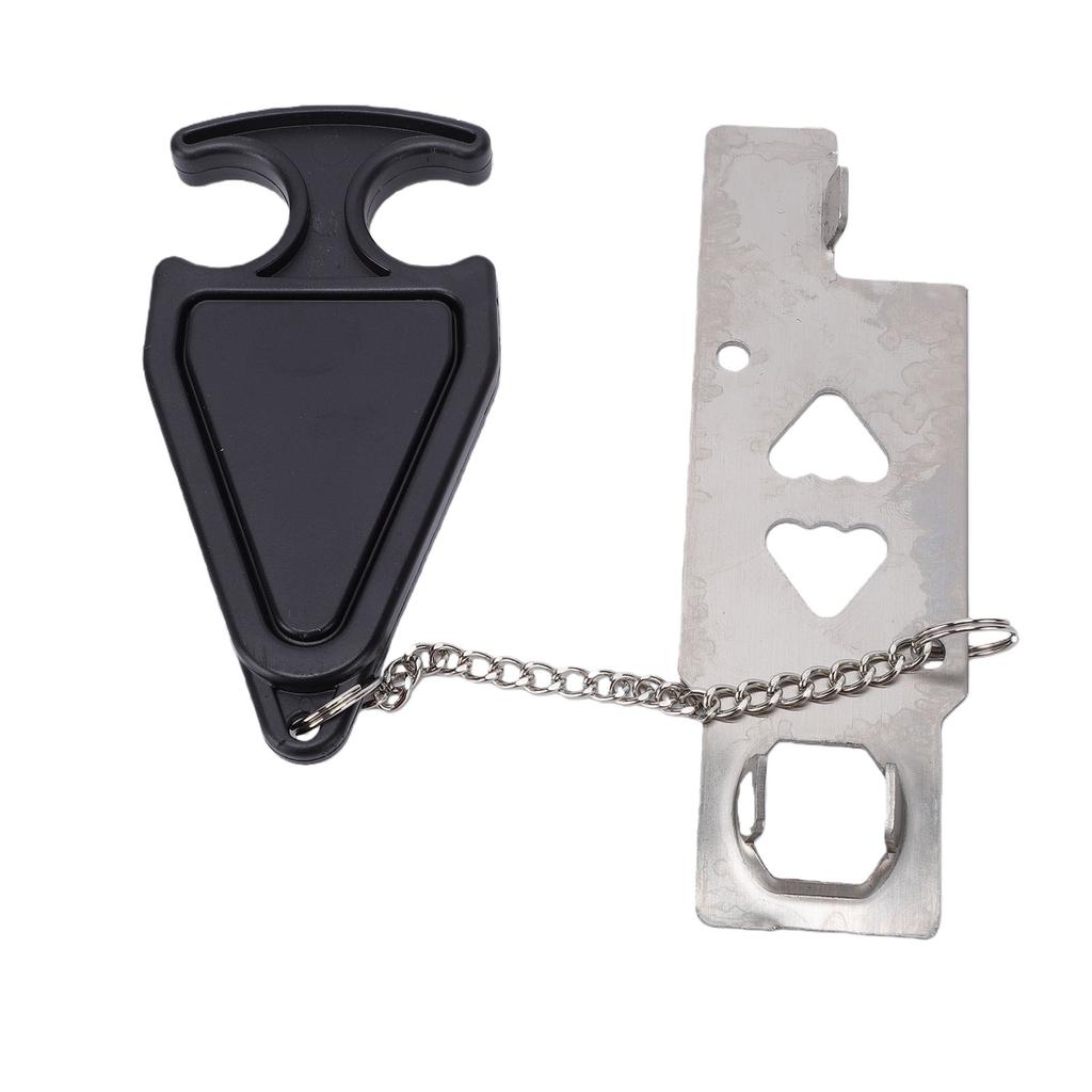 Dispositivo di Sicurezza Portatile per Serratura di Porta Serratura di Sicurezza Aggiuntiva per Viaggi di Lavoro Nero