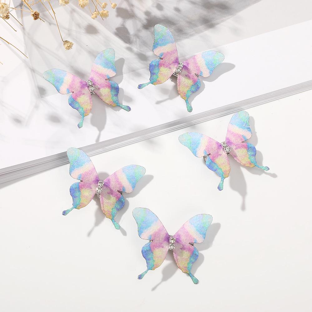 5PCS/set Butterfly Hairpin Cute Rave Styling Tools Hair Clips Girls Sweet Side Clips Bangs Clip Fashion Hair Accessories