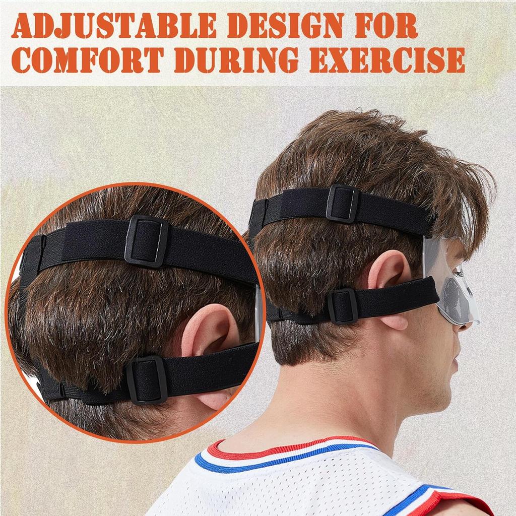 Nose Guard for Broken Nose Baseball Softball Basketball Face Mask Adjustable Face Shield Masks with Padding Nose Guard Protects Nose and Eye from
