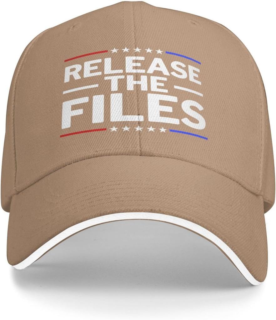 Release The Files Embroidered Baseball Cap Polyester Adjustable Summer Outdoor Trucker Hat