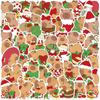 50Pcs Cute Christmas Capybara Stickers Diy Decoration Stationery Guitar Phone Notebook Scrapbook Creative Decals Kids Toys Gift
