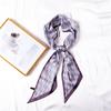 Silk Scarf, Long Silk Scarf Female Summer Sweet Letter H Print Imitation Streamer Headband Female