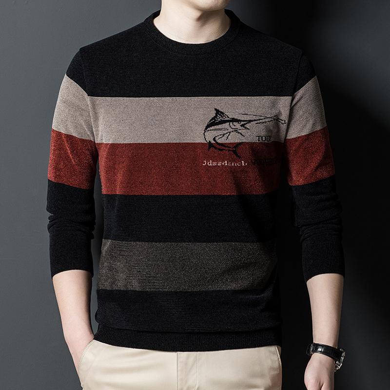 Langarm Männer Pullover Frühling/Herbst Runde Kragen Halten Warme Männlichen Pullover